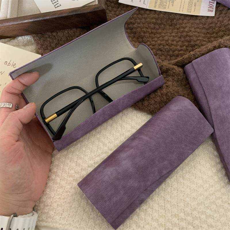 Purple Textured Envelope-Style Eyeglass Case - 图片 4
