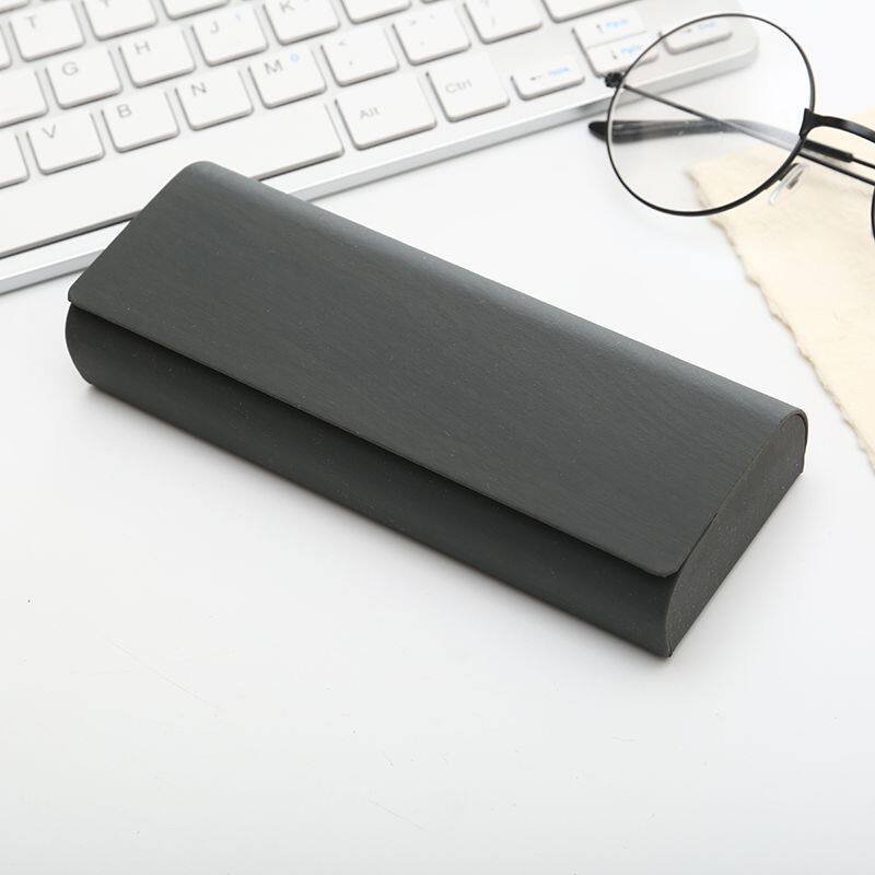 Wood-Grain Effect Rectangular Eyeglass Case - 图片 2
