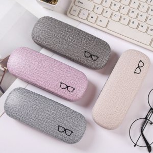 Fabric-Textured Eyeglass Case with Soft Flocked Lining