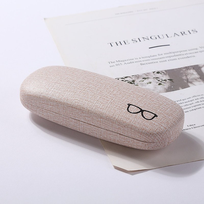 Fabric-Textured Eyeglass Case with Soft Flocked Lining - 图片 3