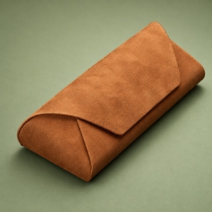 Give your eyewear collection a coordinated finishing touch with this soft leather glasses case.